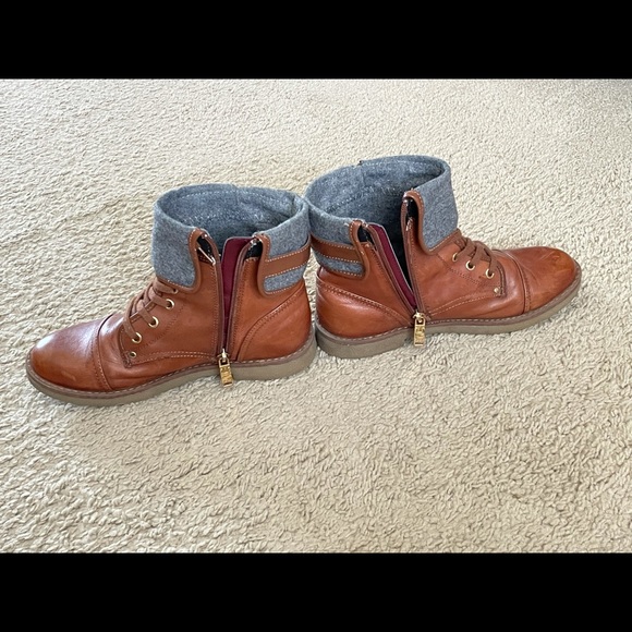 Cognac & gray wool Tommy Hilfiger boots size 7 - Picture 5 of 5